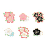 Maxbell Enamel Pin Cherry Blossom Leaf Brooch for Children Birthday Gift Clothes