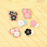 Maxbell Enamel Pin Cherry Blossom Leaf Brooch for Children Birthday Gift Clothes