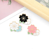 Maxbell Enamel Pin Cherry Blossom Leaf Brooch for Children Birthday Gift Clothes