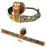 Maxbell Egypt Queen Headdress Fashion Crown Theme Costume for Wedding Event Prom