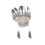 Maxbell Indian Hat Synthetic Feather Headdress for Carnival Performance Stage Party