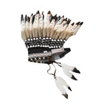 Maxbell Chief Indian Hat Feather Headdress Accessory for Fancy Dress Dance Show