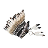 Maxbell Chief Indian Hat Feather Headdress Accessory for Fancy Dress Dance Show