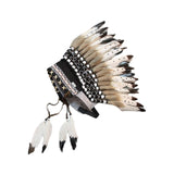 Maxbell Chief Indian Hat Feather Headdress Accessory for Fancy Dress Dance Show