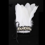 Maxbell Gothic Plush Wrist Cuffs Bracelets Steampunk 1 Pair for Brazil Rave Women white