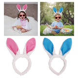 Maxbell Plush Bunny Ears Headband Rabbit Hairbands for Halloween for Kids and Adults Pink