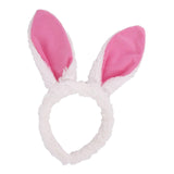 Maxbell Plush Bunny Ears Headband Rabbit Hairbands for Halloween for Kids and Adults Pink