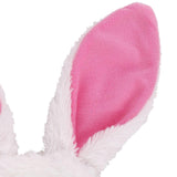 Maxbell Plush Bunny Ears Headband Rabbit Hairbands for Halloween for Kids and Adults Pink