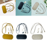 Maxbell Woven Bag Set Nail Bottom Bag Buckles for Shoulder Bags Making Supplies yellow