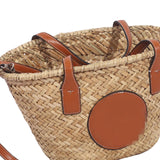 Maxbell Lady Women Straw Woven Shoulder Bag Bohemian Handmade Casual Vacation Travel