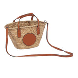 Maxbell Lady Women Straw Woven Shoulder Bag Bohemian Handmade Casual Vacation Travel
