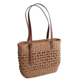 Maxbell Stylish Straw Shoulder Bag Tote Casual Large Capacity Women Woven Handbag