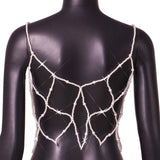 Maxbell Top Body Chain Decoration Bikini Body Jewelry for Festival Rave Party Summer