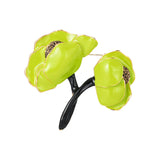 Maxbell Elegant Girls Woman Peony Flower Brooch Pin Bag Badge DIY Decoration Durable Green