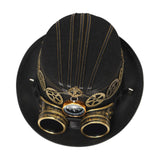 Maxbell Steampunk Top Hat Costume Gothic Punk Rustic Compass for Club Cosplay Party 58-59cm