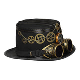 Maxbell Steampunk Top Hat Costume Gothic Punk Rustic Compass for Club Cosplay Party 58-59cm