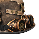 Maxbell Steampunk Hats Performance Bowler Hat Stage Magic Hat for Punk Cosplay 58cm-59cm