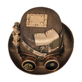 Maxbell Steampunk Hats Performance Bowler Hat Stage Magic Hat for Punk Cosplay 58cm-59cm