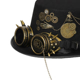 Maxbell Steampunk Top Hat Gothic Retro Style Head Gear Costume Rave Headwear Party 58-59cm