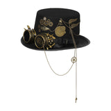 Maxbell Steampunk Top Hat Gothic Retro Style Head Gear Costume Rave Headwear Party 58-59cm