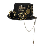 Maxbell Steampunk Top Hat Gothic Retro Style Head Gear Costume Rave Headwear Party 58-59cm