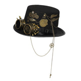 Maxbell Steampunk Top Hat Gothic Retro Style Head Gear Costume Rave Headwear Party 58-59cm