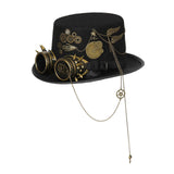 Maxbell Steampunk Top Hat Gothic Retro Style Head Gear Costume Rave Headwear Party 58-59cm