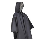 Maxbell Rain Poncho Coat Reusable Tarp Lightweight Shelter for Adult Unisex Outdoor Black