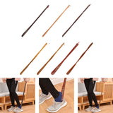 Maxbell Shoe Horn Flexible Helper Sneakers Tennis Shoes Crafts Accessories Tools Dark Brown 70cm