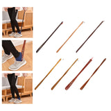 Maxbell Shoe Horn Flexible Helper Sneakers Tennis Shoes Crafts Accessories Tools Dark Brown 70cm