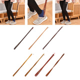 Maxbell Shoe Horn Flexible Helper Sneakers Tennis Shoes Crafts Accessories Tools Dark Brown 70cm