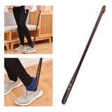 Maxbell Shoe Horn Flexible Helper Sneakers Tennis Shoes Crafts Accessories Tools Dark Brown 70cm