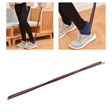 Maxbell Shoe Horn Flexible Helper Sneakers Tennis Shoes Crafts Accessories Tools Red Brown 74cm