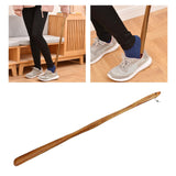 Maxbell Shoe Horn Flexible Helper Sneakers Tennis Shoes Crafts Accessories Tools Wood 75cm