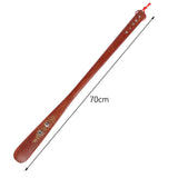 Maxbell Shoe Horn Flexible Helper Sneakers Tennis Shoes Crafts Accessories Tools Red Brown 70cm