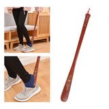 Maxbell Shoe Horn Flexible Helper Sneakers Tennis Shoes Crafts Accessories Tools Red Brown 70cm