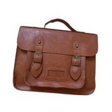Maxbell Women Backpack Schoolbag Student Shoulder Bag Multi Pocket PU Leather Brown