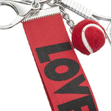 Maxbell Tennis Racket Keychain Keyring Sports for Sports Clubs Team Novelty Gifts Red