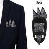 Maxbell 5x Pocket Square Holder Support Universal for Men’S suits Accessories Vests