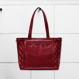 Maxbell Japanese Shoulder Bag Large Capacity Fashion Vacation PU Leather Handbag Red
