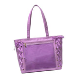 Maxbell Japanese Shoulder Bag Large Capacity Fashion Vacation PU Leather Handbag Purple