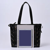 Maxbell Japanese Shoulder Bag Large Capacity Fashion Vacation PU Leather Handbag Black