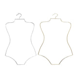 Maxbell Body Shape Swimwear Hanger Swimsuit Rack Dress Holder for Kids Coat Clothes Argent
