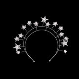 Maxbell Bridal Wedding Headband Stars Headpiece Hair Hoop Photo Props for Prom
