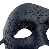 Maxbell Men Masquerade Mask Comfortable Dance Night Club Wedding Half Face Eye Mask