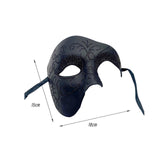 Maxbell Men Masquerade Mask Comfortable Dance Night Club Wedding Half Face Eye Mask