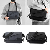 Maxbell Crossbody Bag Fashion Adjustable Strap Men Shoulder Bag for Walking Dark Gray