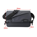 Maxbell Crossbody Bag Fashion Adjustable Strap Men Shoulder Bag for Walking Dark Gray