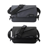 Maxbell Crossbody Bag Fashion Adjustable Strap Men Shoulder Bag for Walking Dark Gray