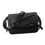 Maxbell Crossbody Bag Fashion Adjustable Strap Men Shoulder Bag for Walking Black